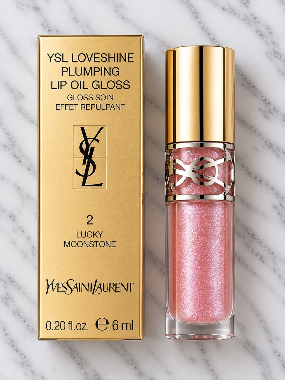 YSL Loveshine Plumping Lip Oil Gloss â #2 Lucky Moonstone